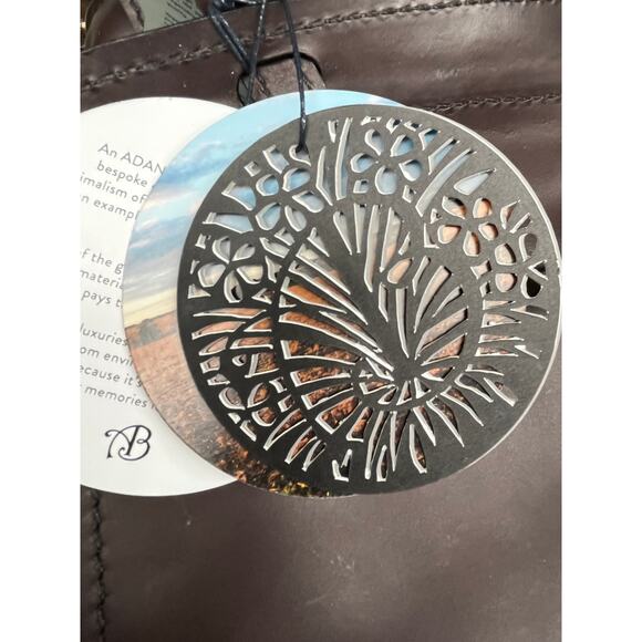 Adan Ballou  Leather Brown Shoulder Bag Full Grain Vegetable Tanned Leather - Picture 11 of 13